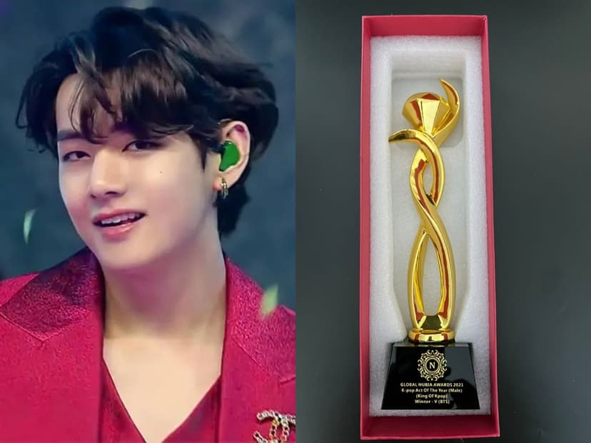 Kim Taehyung Wins Male K-pop Idol Of The Year Award (King Of Kpop 2021)