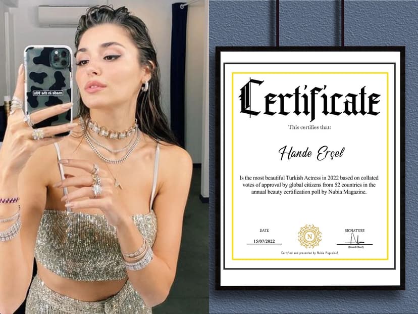 Hande Erçel Crowned Most Beautiful Turkish Actress 2022 + (Top 10 Finalists)