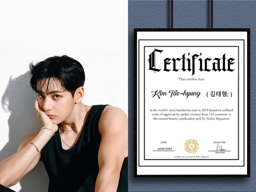 Kim Taehyung Certified the Most Handsome Man in the World 2025 (3rd year in a row)
