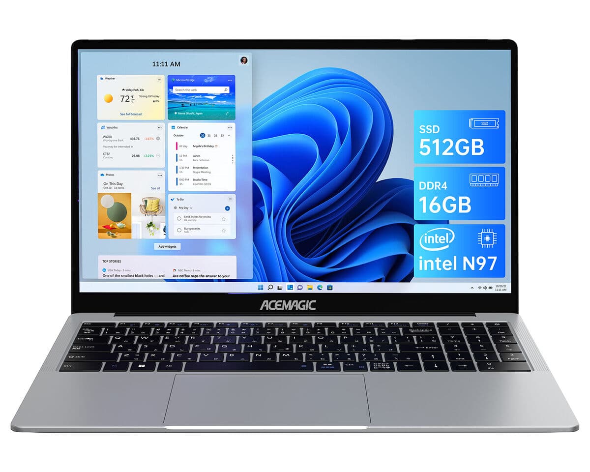 ACEMAGIC 15.6″ Laptop – Intel N97, 8GB RAM, 256GB SSD, FHD, Win 11 Pro ( UK,US, Canada, Australia Deal)